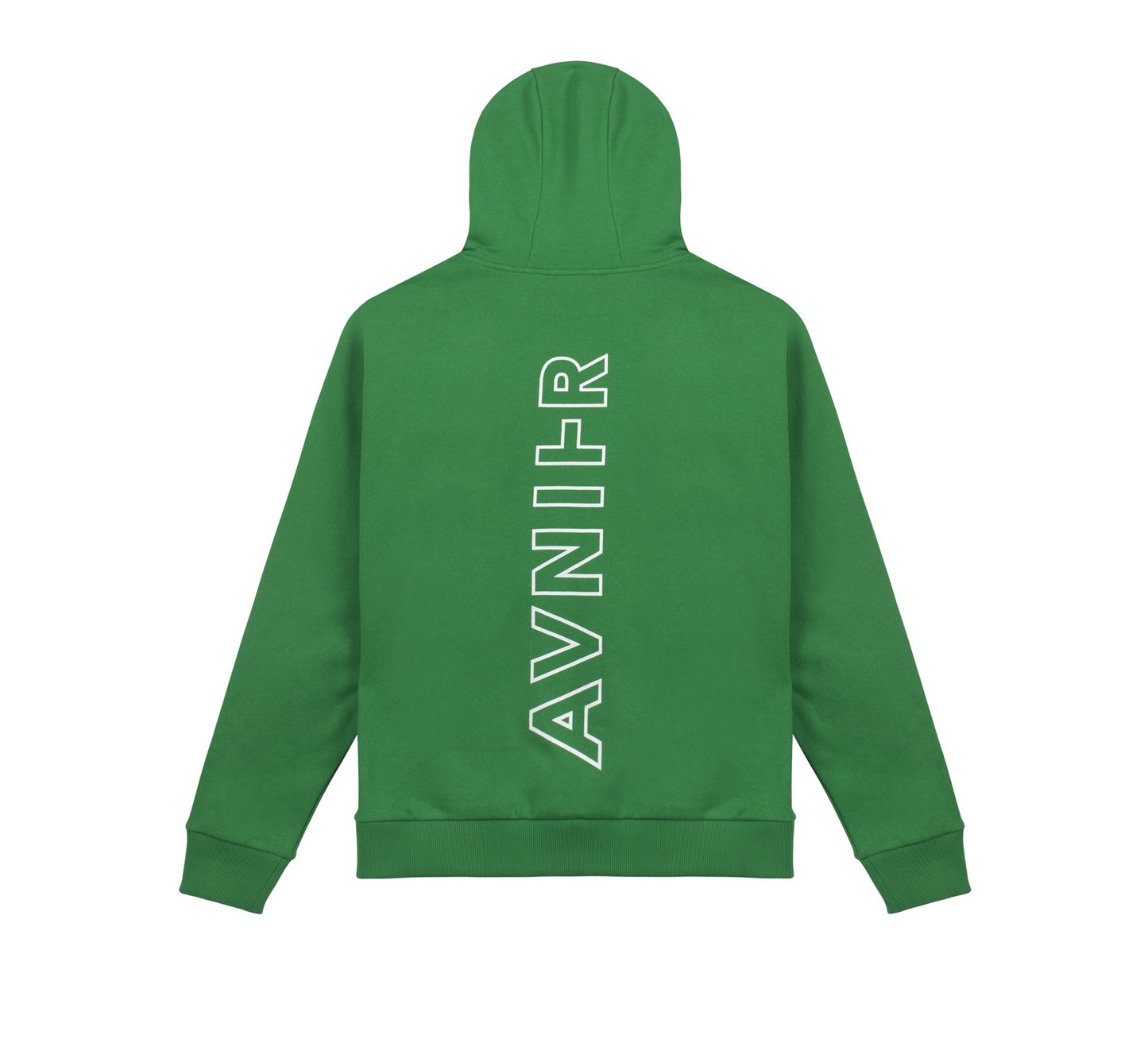 Vertical Back Fern Green Hoodie