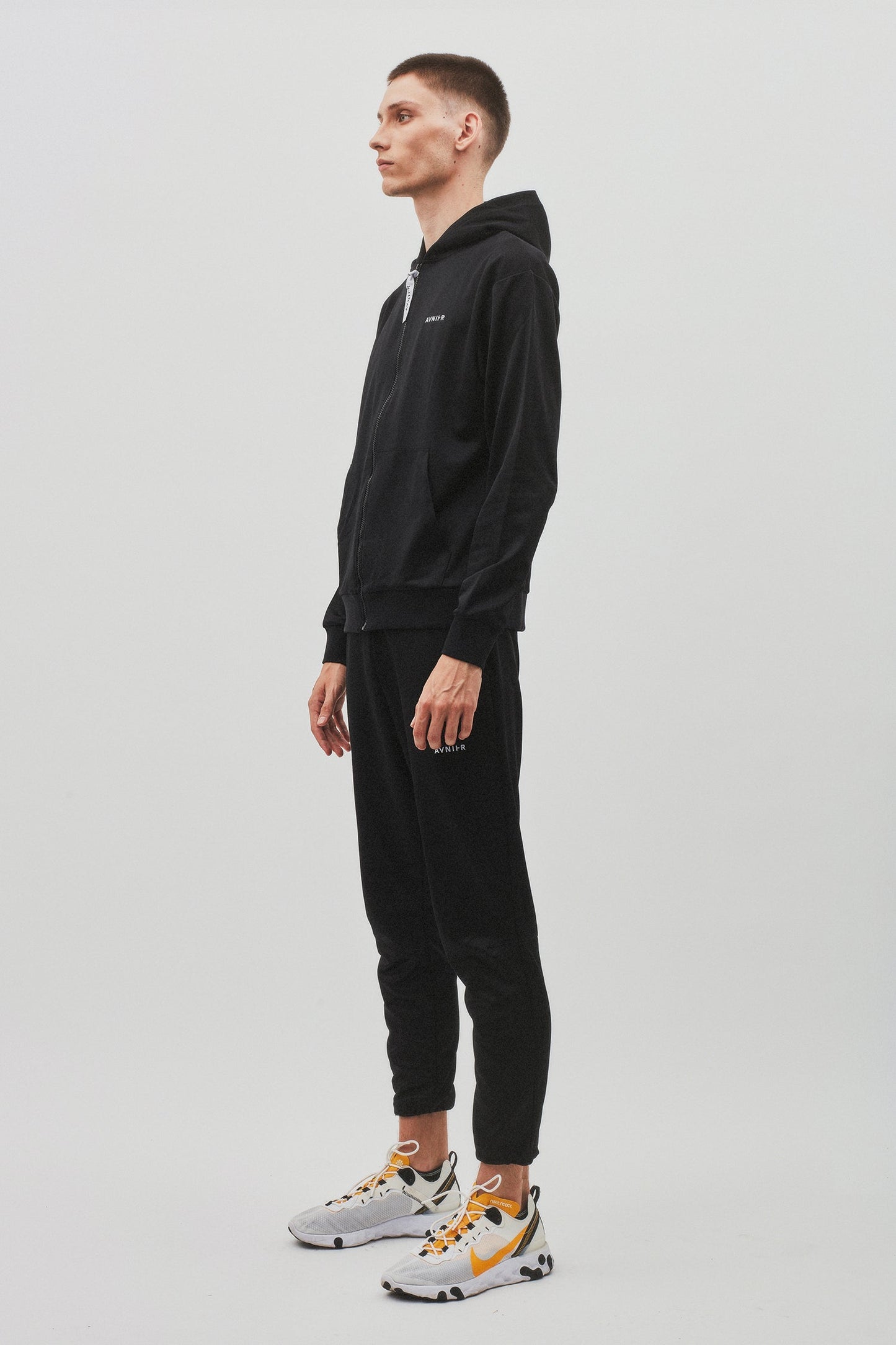 Hoodie Zipper Studio Black