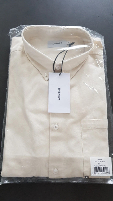 Chemise blanc cassé en coton bio