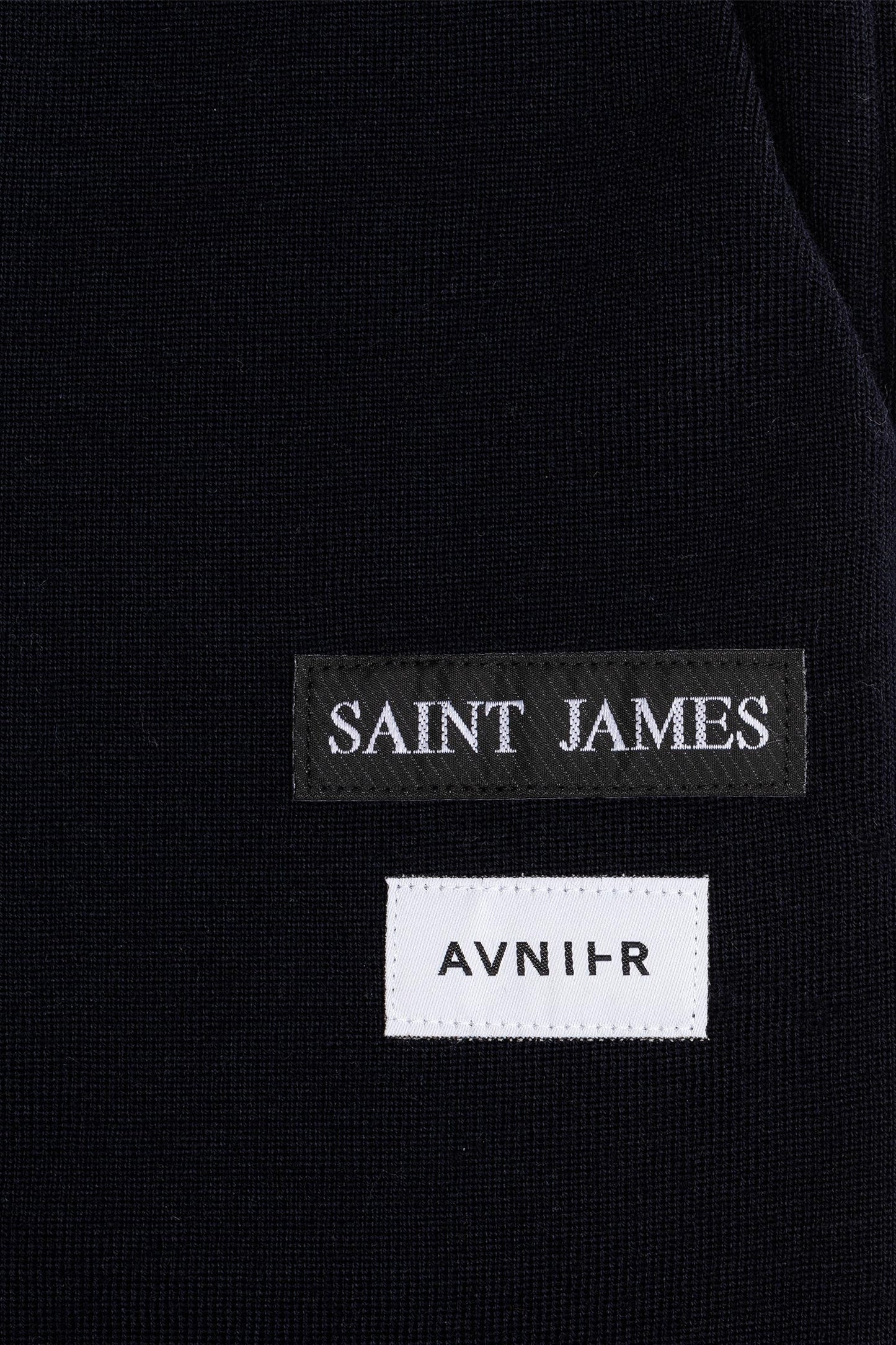 Avnier x Saint James - Jogging 2 poches 100% pure laine vierge WOOLMARK® - Navy - Fabriqué à Saint James en France - Partenariat The SeaCleaners