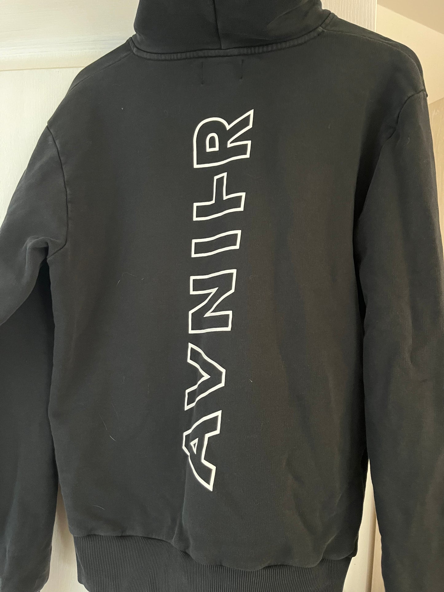 ONSET VERTICAL Hoodie noir en coton bio
