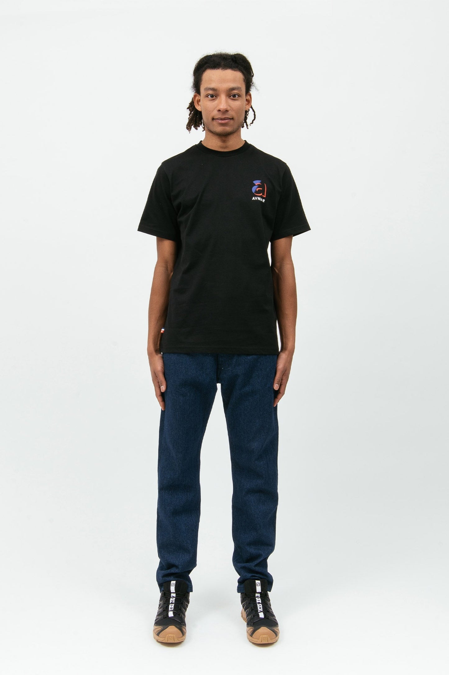 SOURCE A CINEMA - T-shirt noir en coton bio
