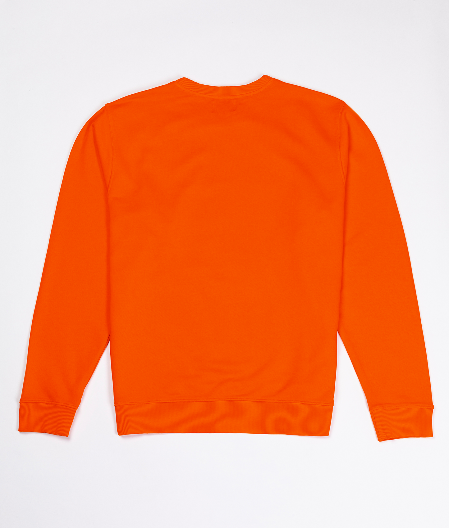 Horizontal Logo Crewneck Organic Cotton Toxic Orange