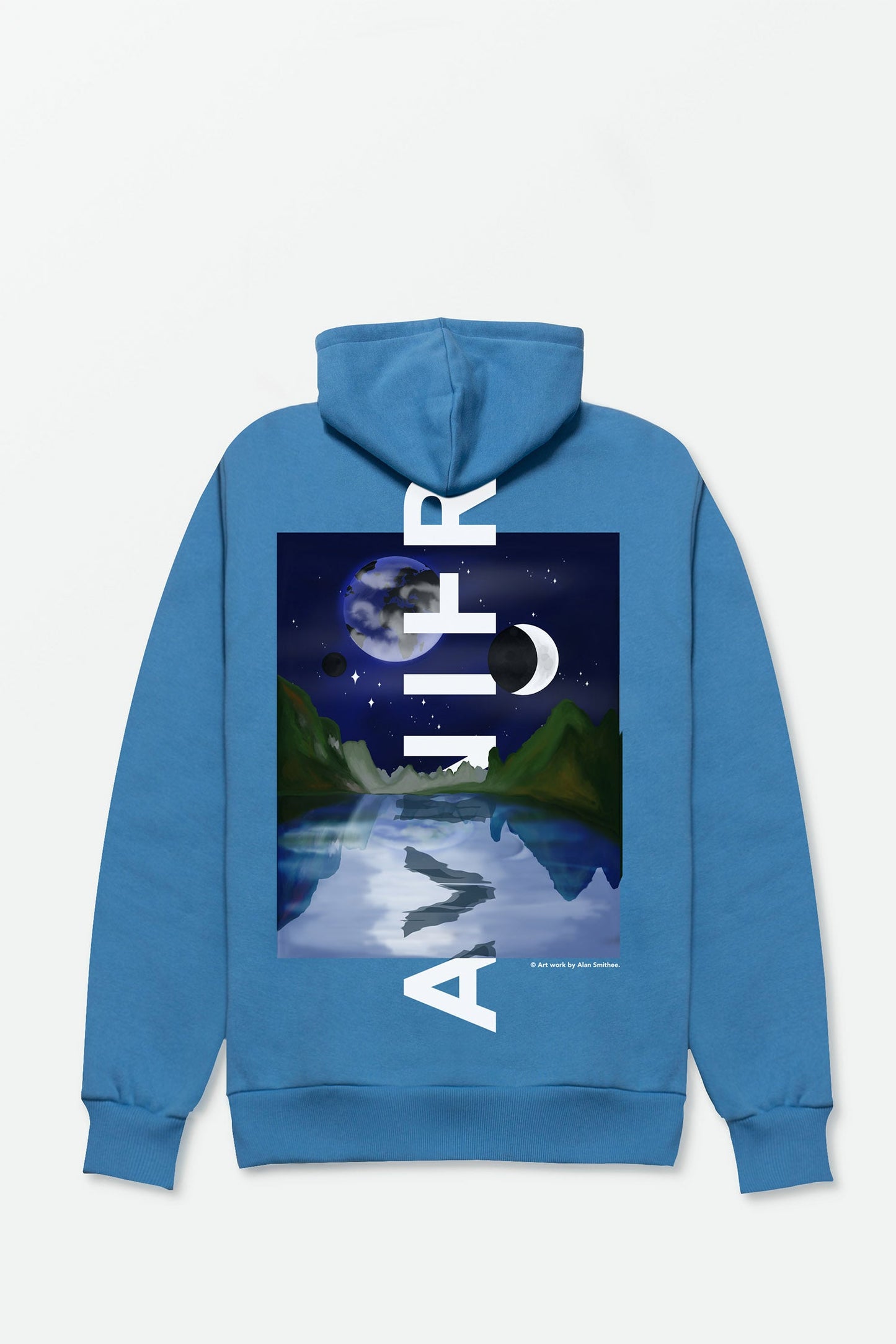 ONSET ALAN SMITHEE - Hoodie bleu cyan en coton bio