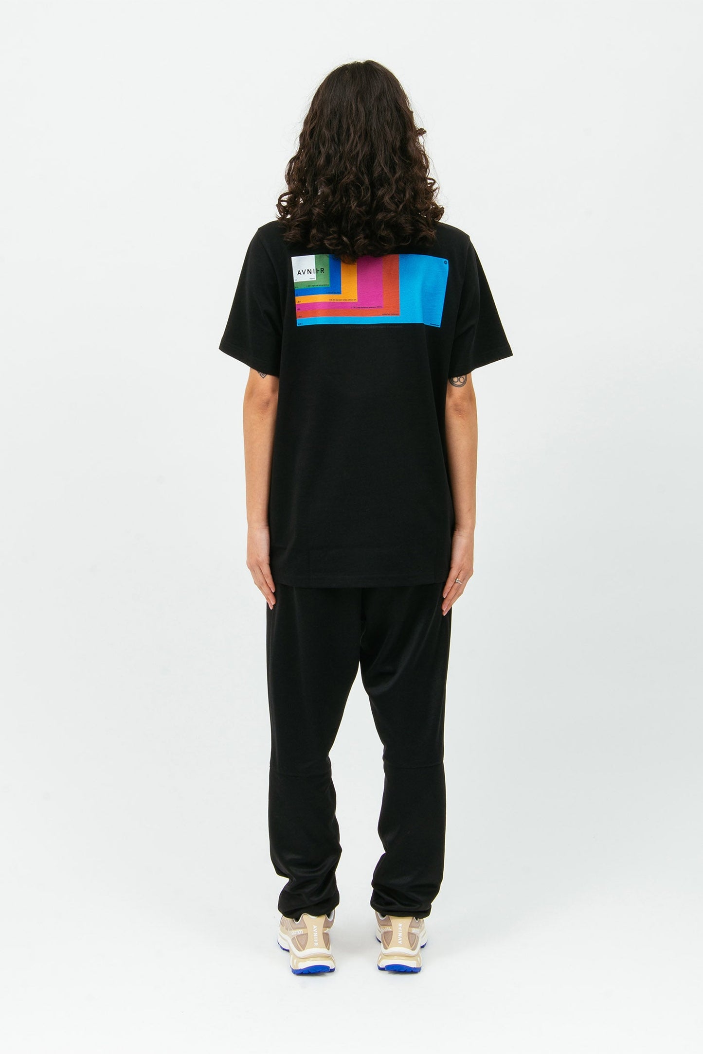 SOURCE ASPECT - T-shirt noir en coton bio
