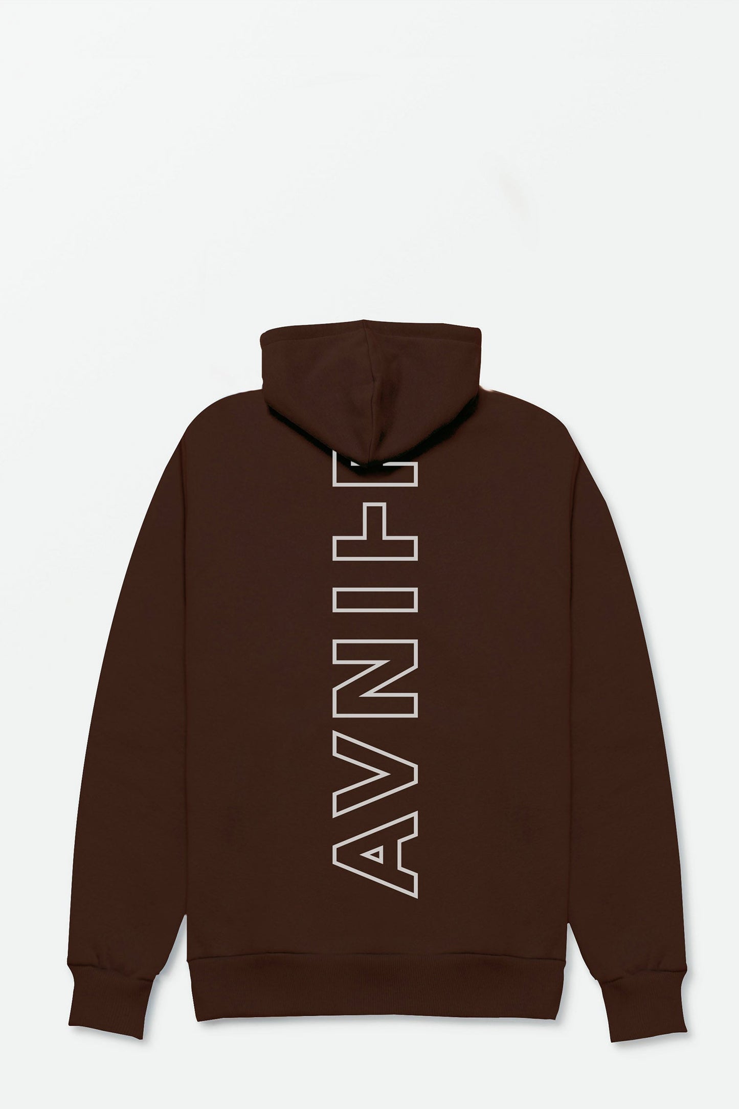 ONSET VERTICAL - Hoodie brun foncé en coton bio