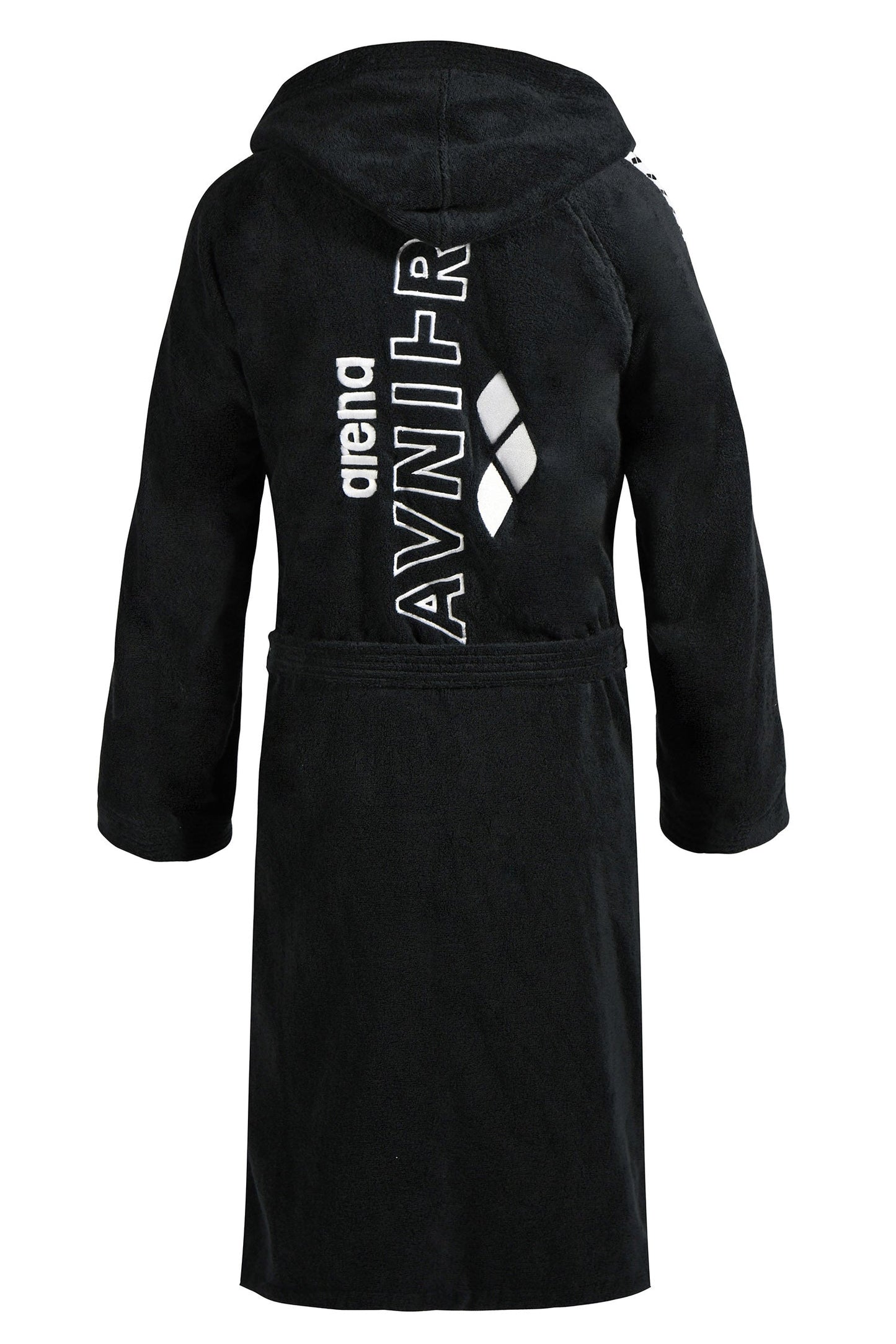 AVNIER x ARENA - Peignoir de bain noir en coton éponge