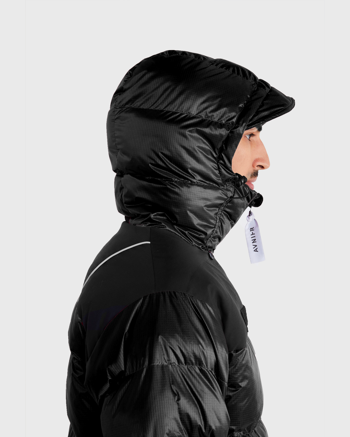 Doudoune-Avnier-noir-symphony-hiver-profil - noir