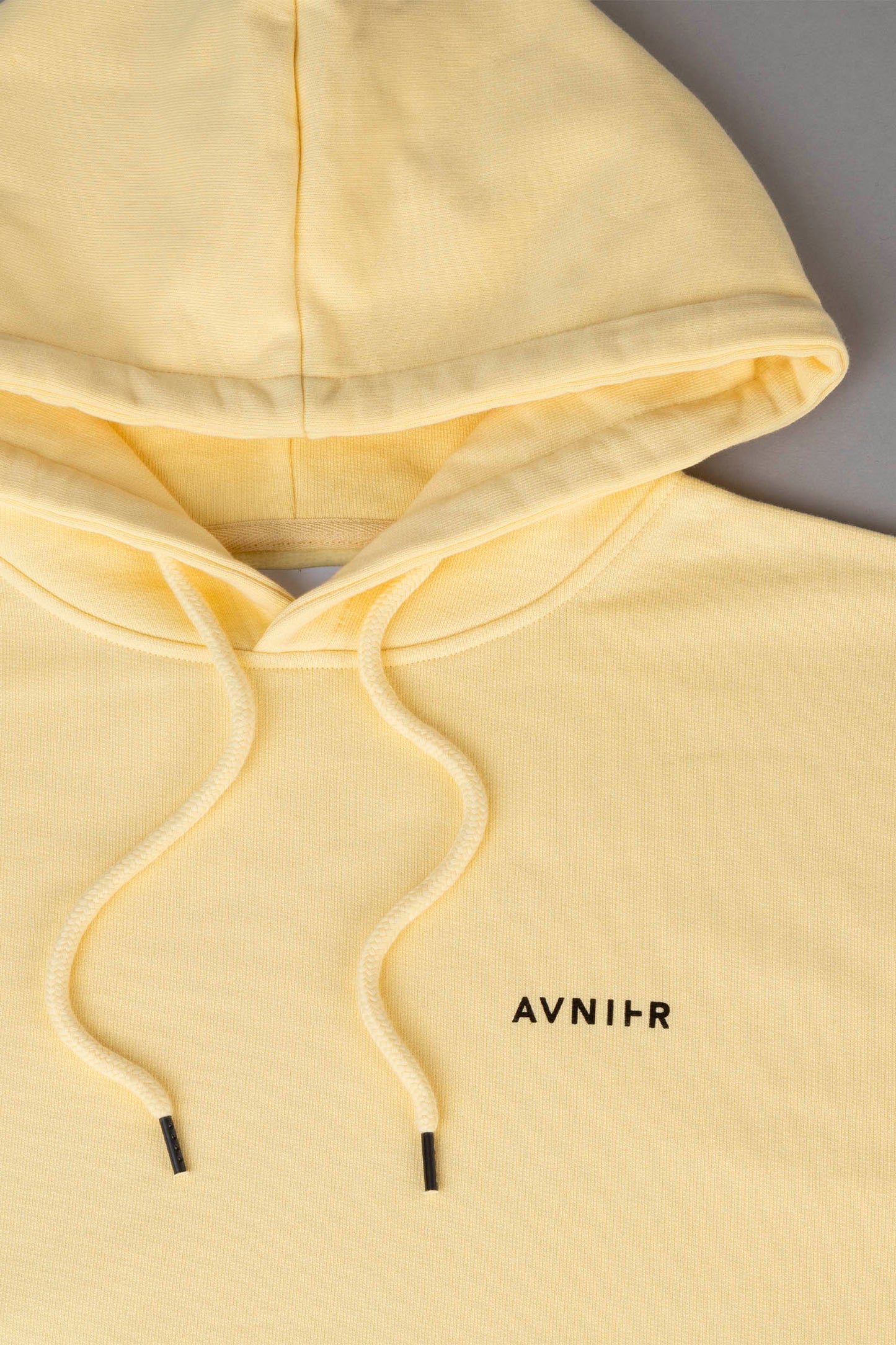 AVNIER - ONSET VERTICAL - Hoodie jaune pastel en coton bio