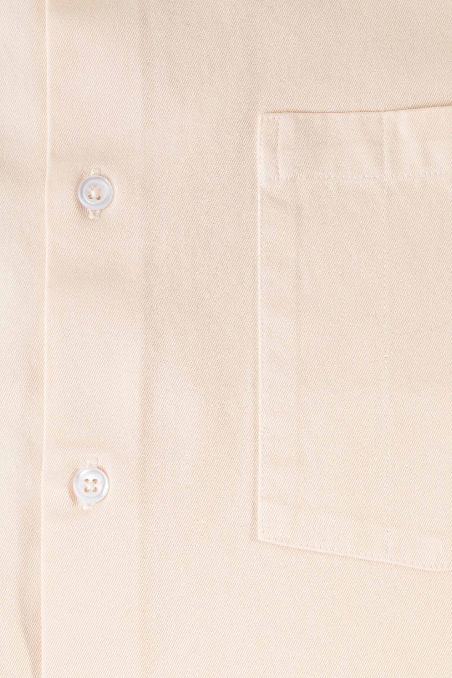 AVNIER - CUT OFF - Chemise blanc cassé en coton bio