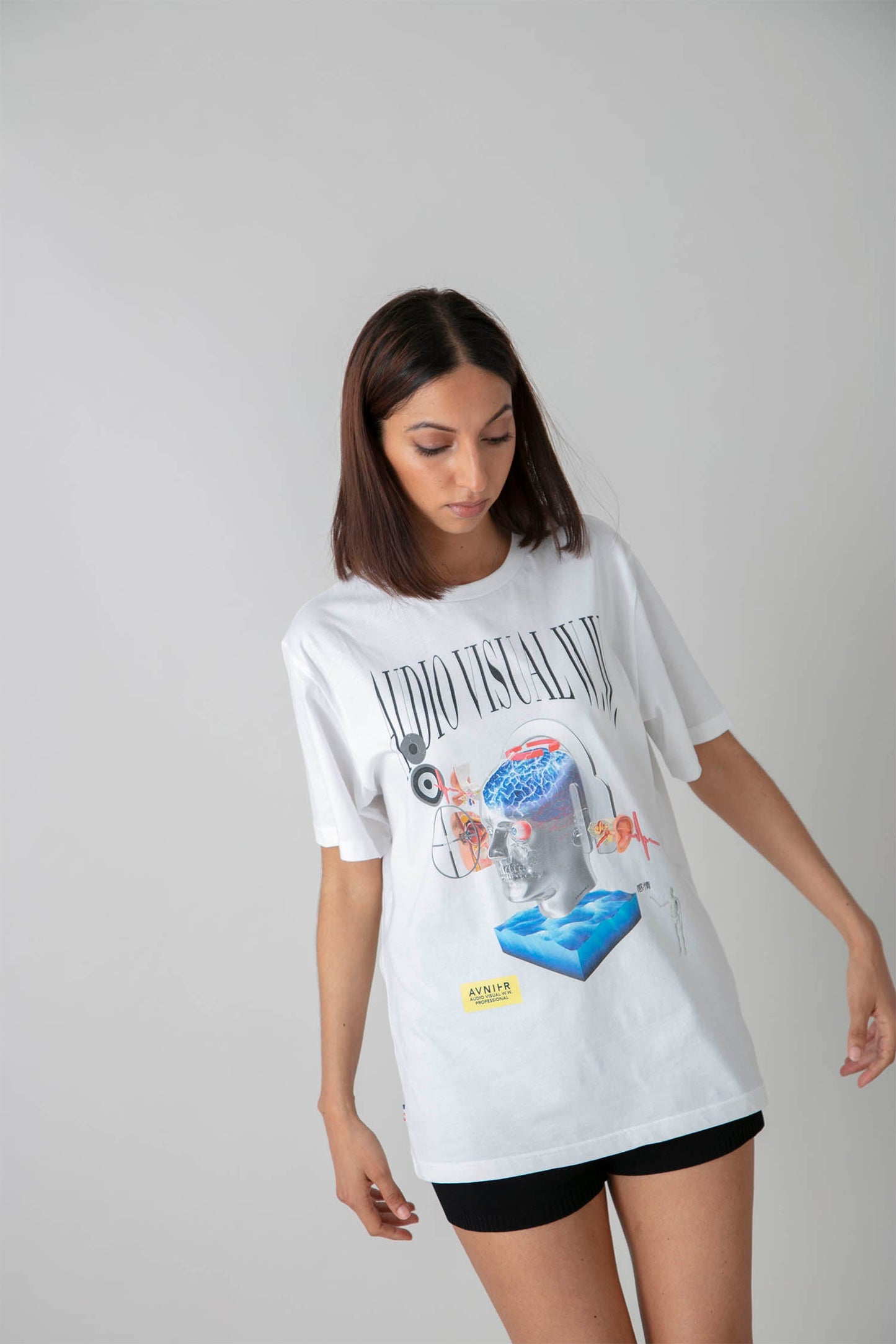 AVNIER - SOURCE ÉMOTIONS - T-shirt blanc en coton bio