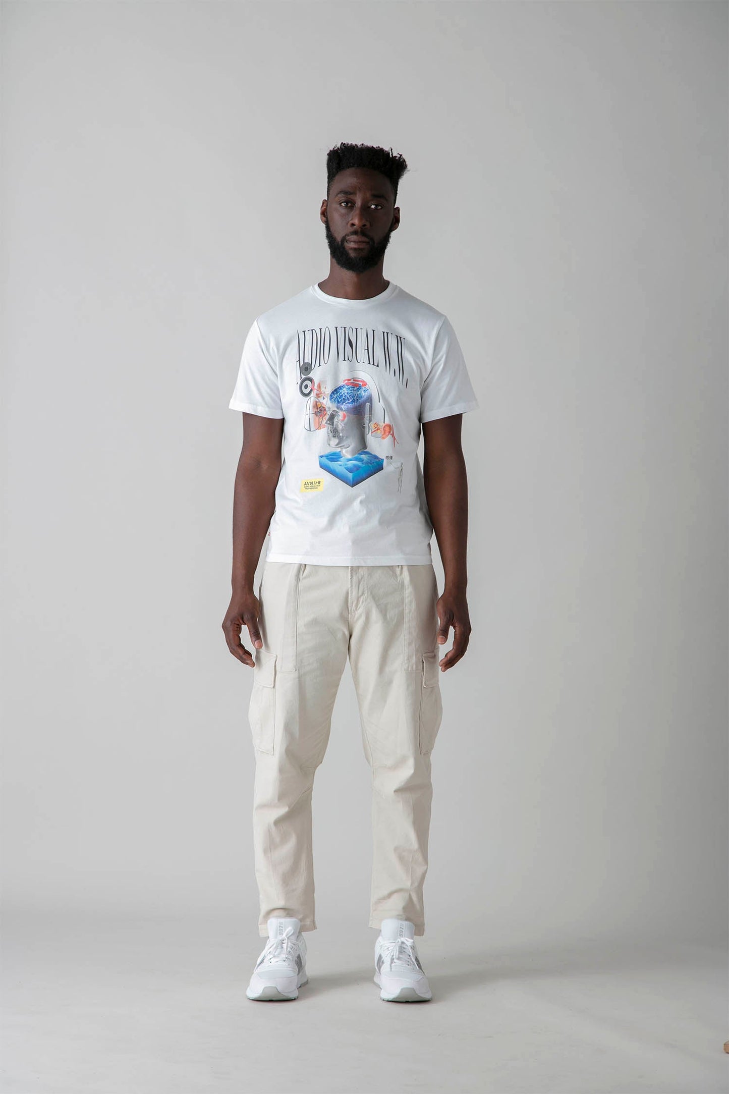 AVNIER - SOURCE ÉMOTIONS - T-shirt blanc en coton bio