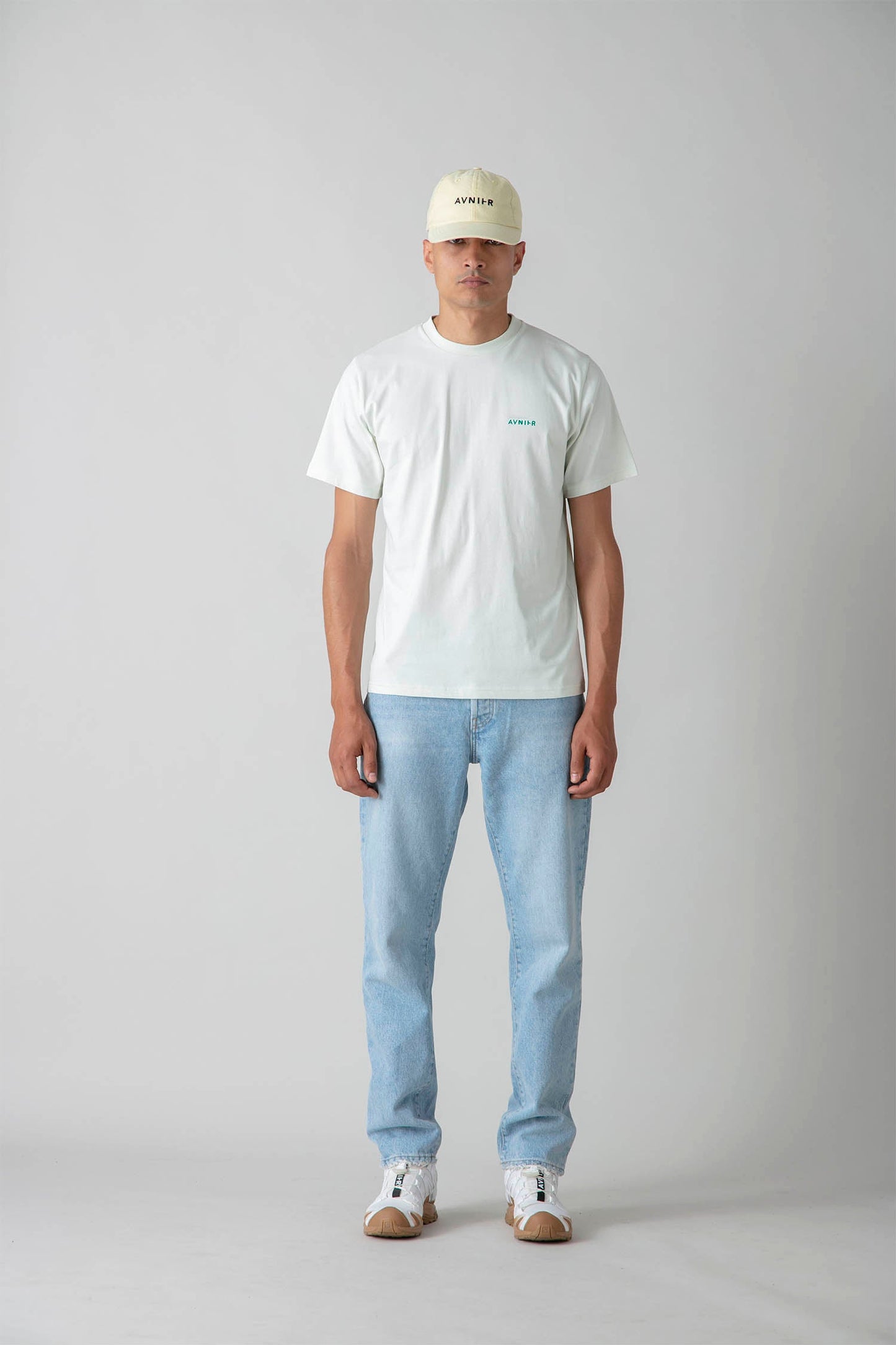 AVNIER - SOURCE - T-shirt vert pastel en coton bio