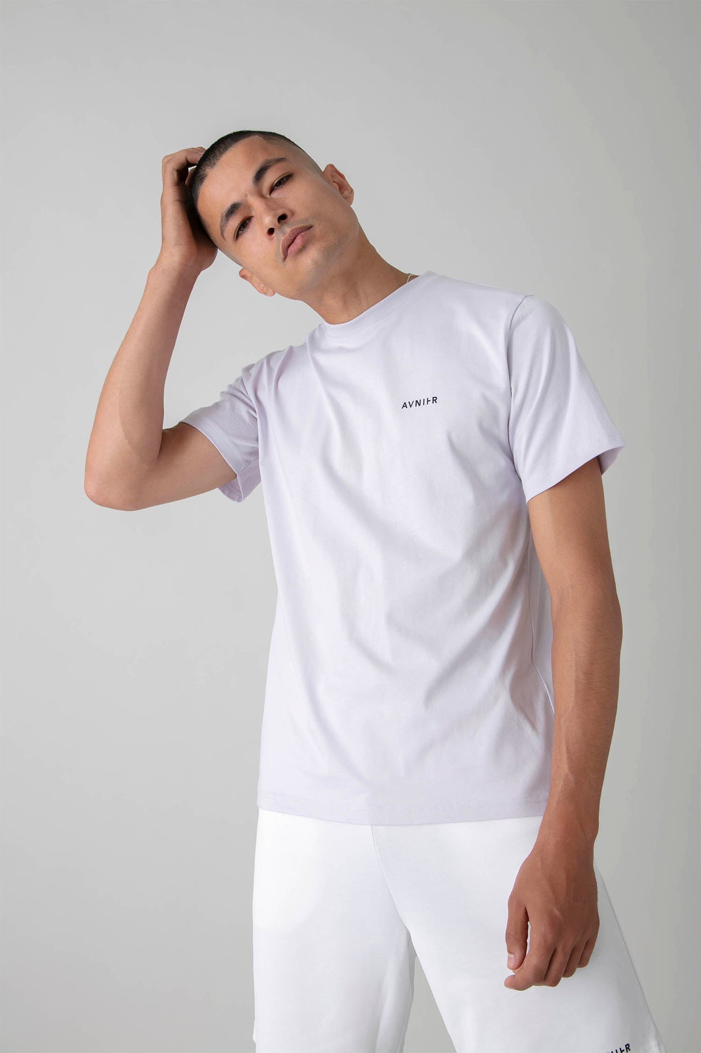 AVNIER - SOURCE VERTICAL - T-shirt violet lavande en coton bio