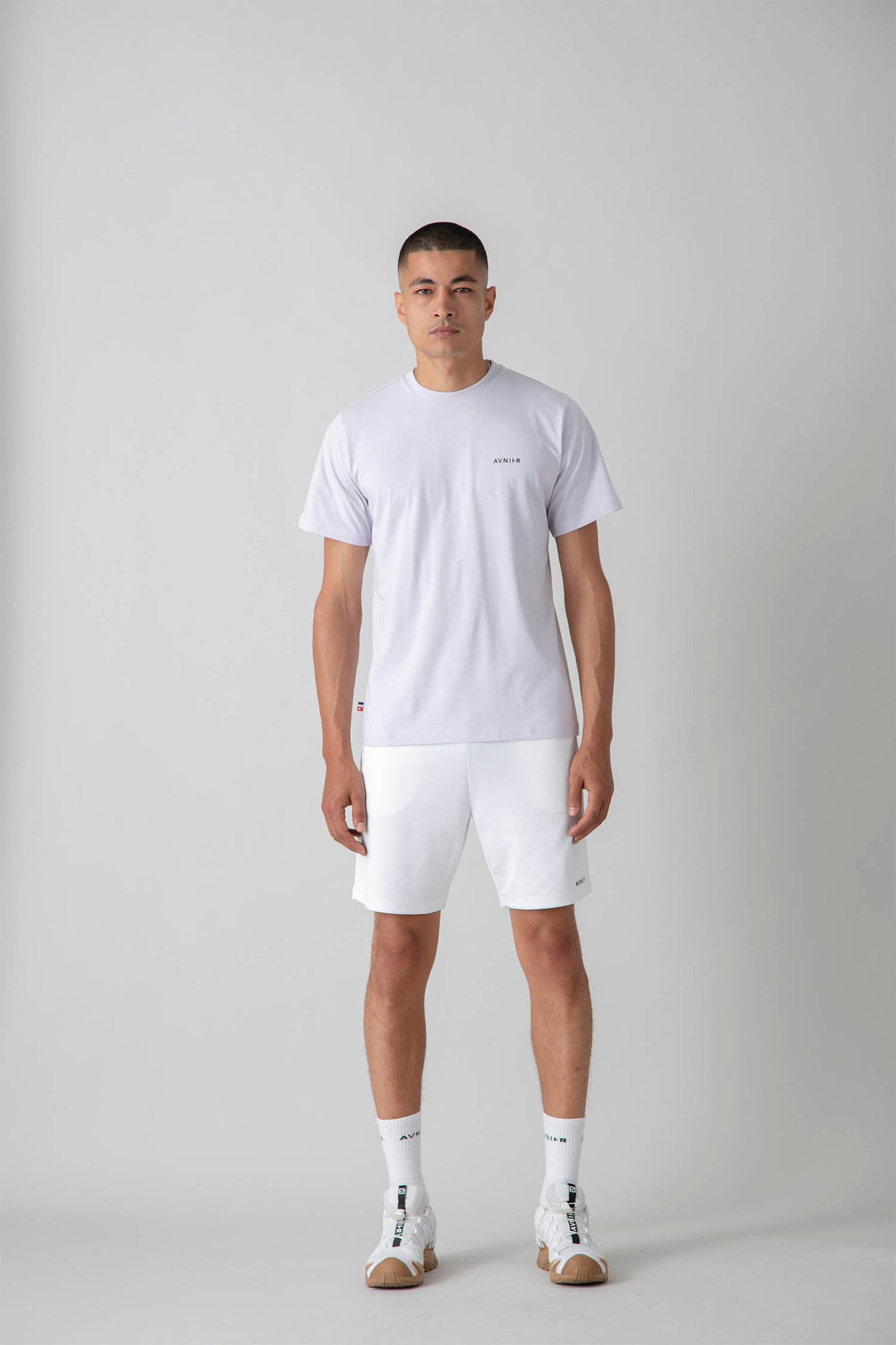 AVNIER - SOURCE VERTICAL - T-shirt violet lavande en coton bio