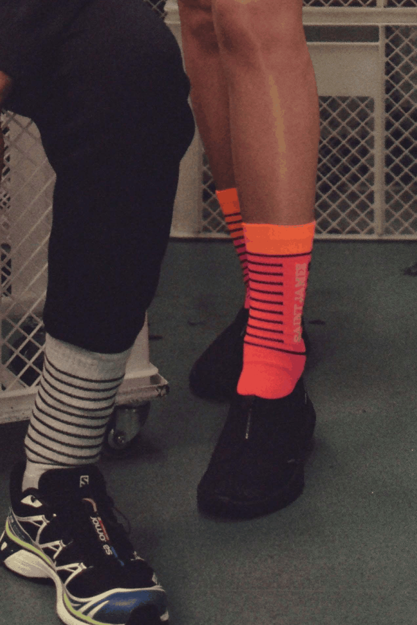 Avnier x Saint James Chaussettes Morges-Saint-Clair Orange Fluo