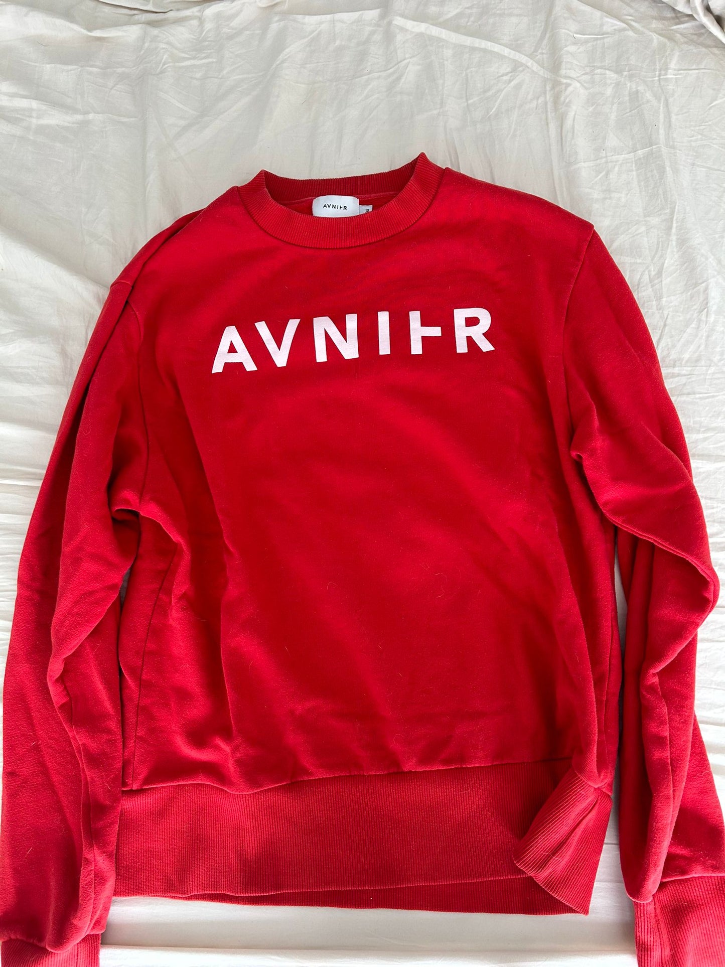 Basic red crewneck