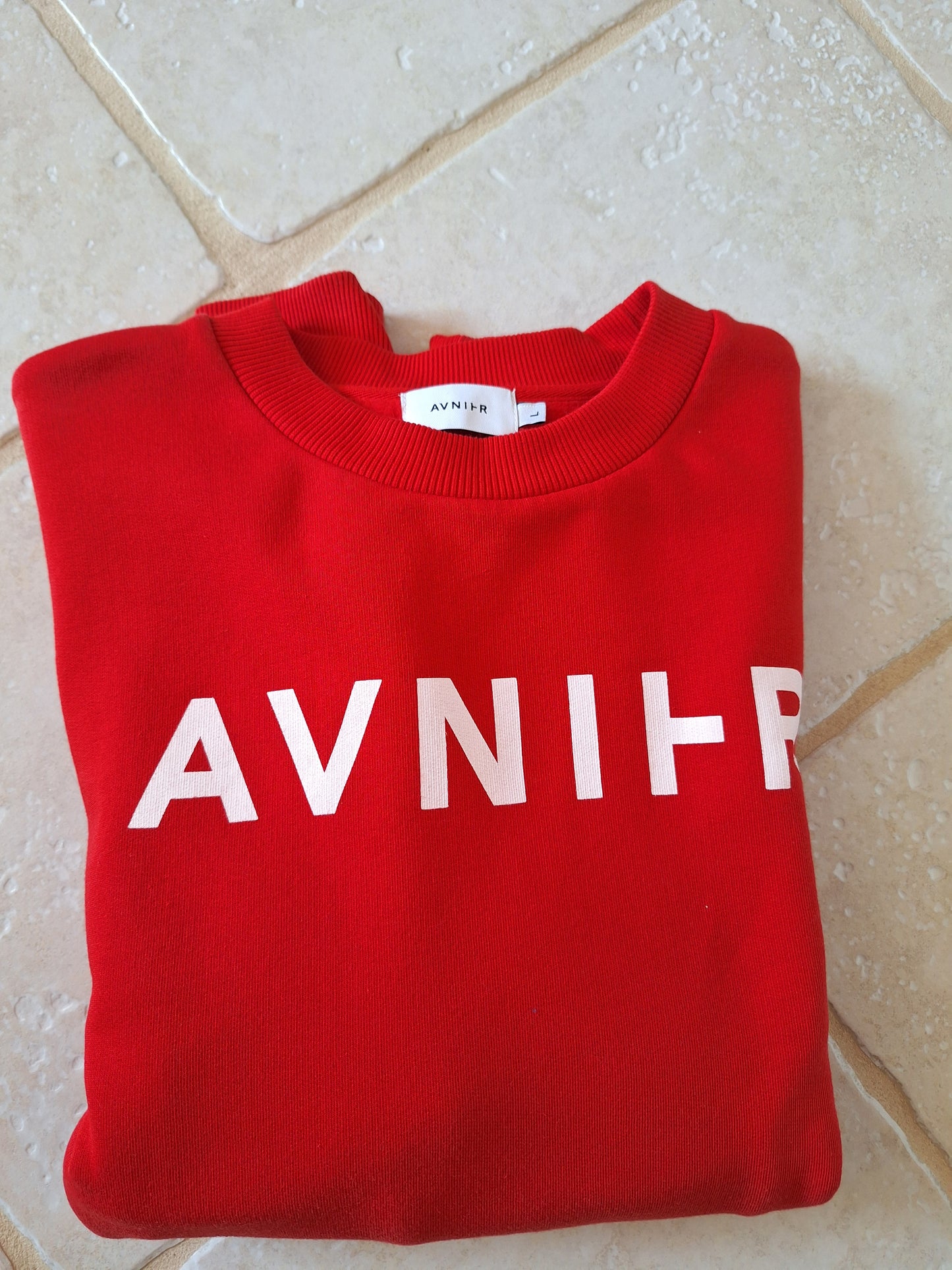 SWEAT LOGO ROUGE