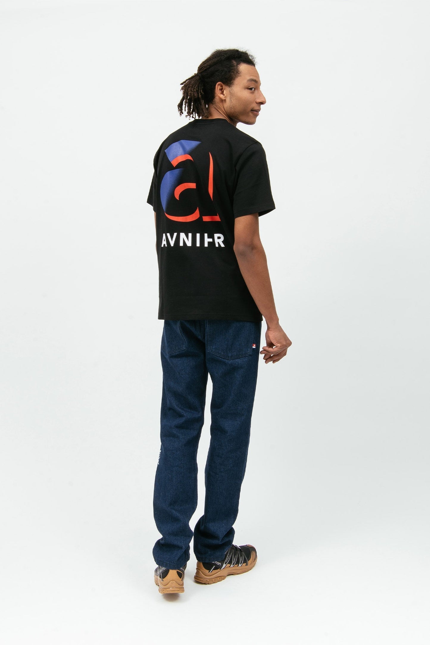 SOURCE A CINEMA - T-shirt noir en coton bio