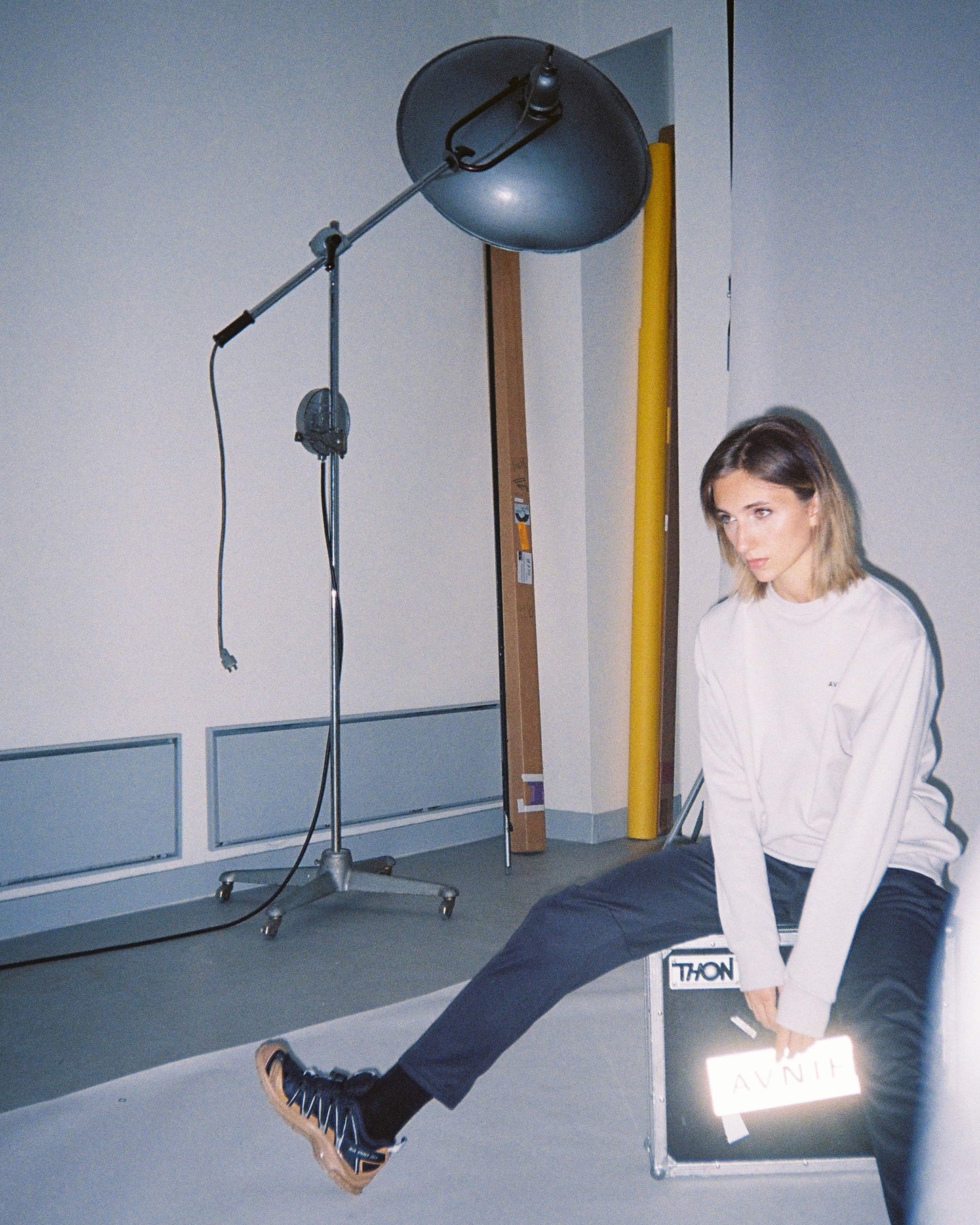 encore-crewneck-violet-pastel-en-coton-bio-avnier-qualite-6-detail - violet