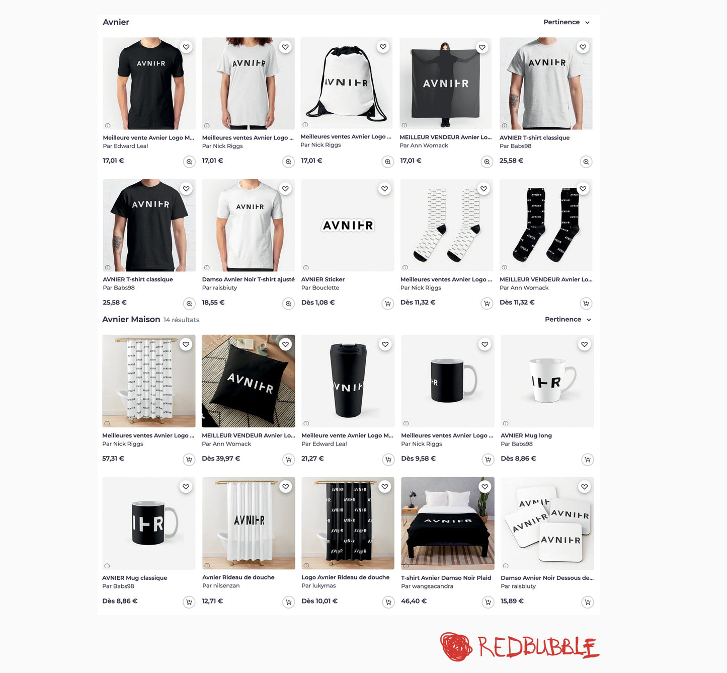 Tee-shirt RedBubble Exclu web Edit #2