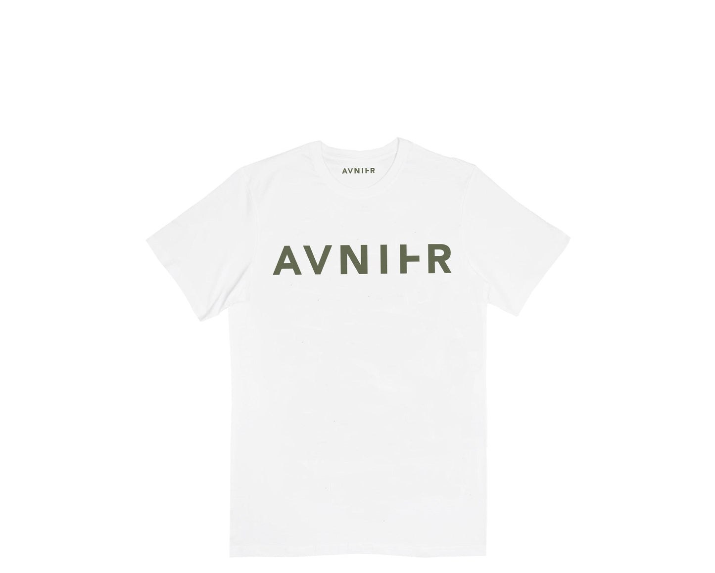 Classic white tee / Khaki logo