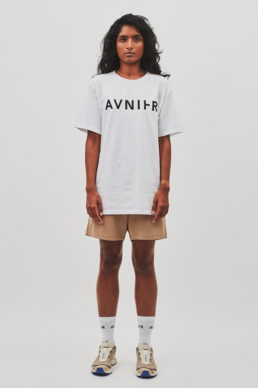 AVNIER Horizontal Organic T-Shirt White Stone - ALPHA FW20