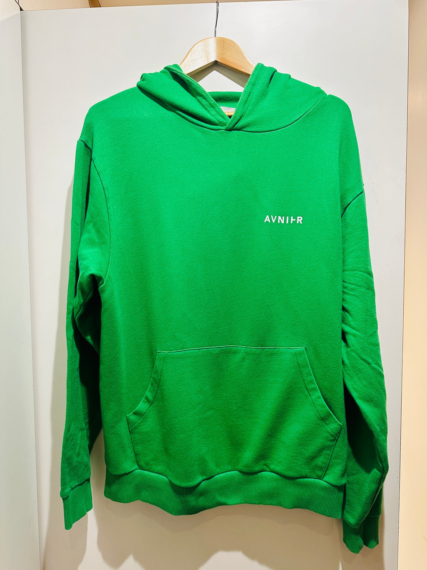 Vertical Back Fern Green Hoodie