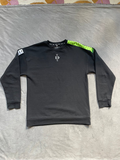 AVNIER x ARENA  Crewneck noir en coton recyclé