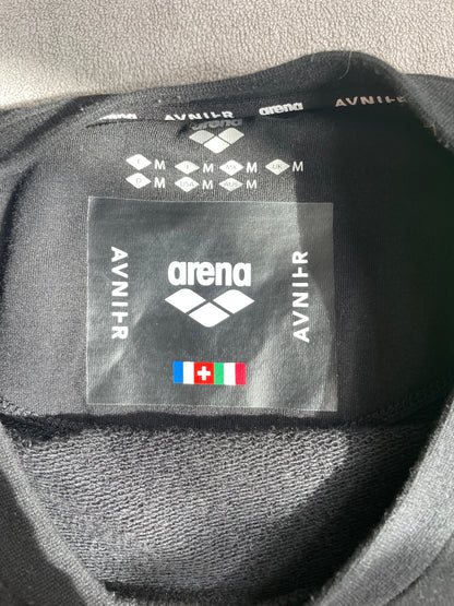 AVNIER x ARENA  Crewneck noir en coton recyclé