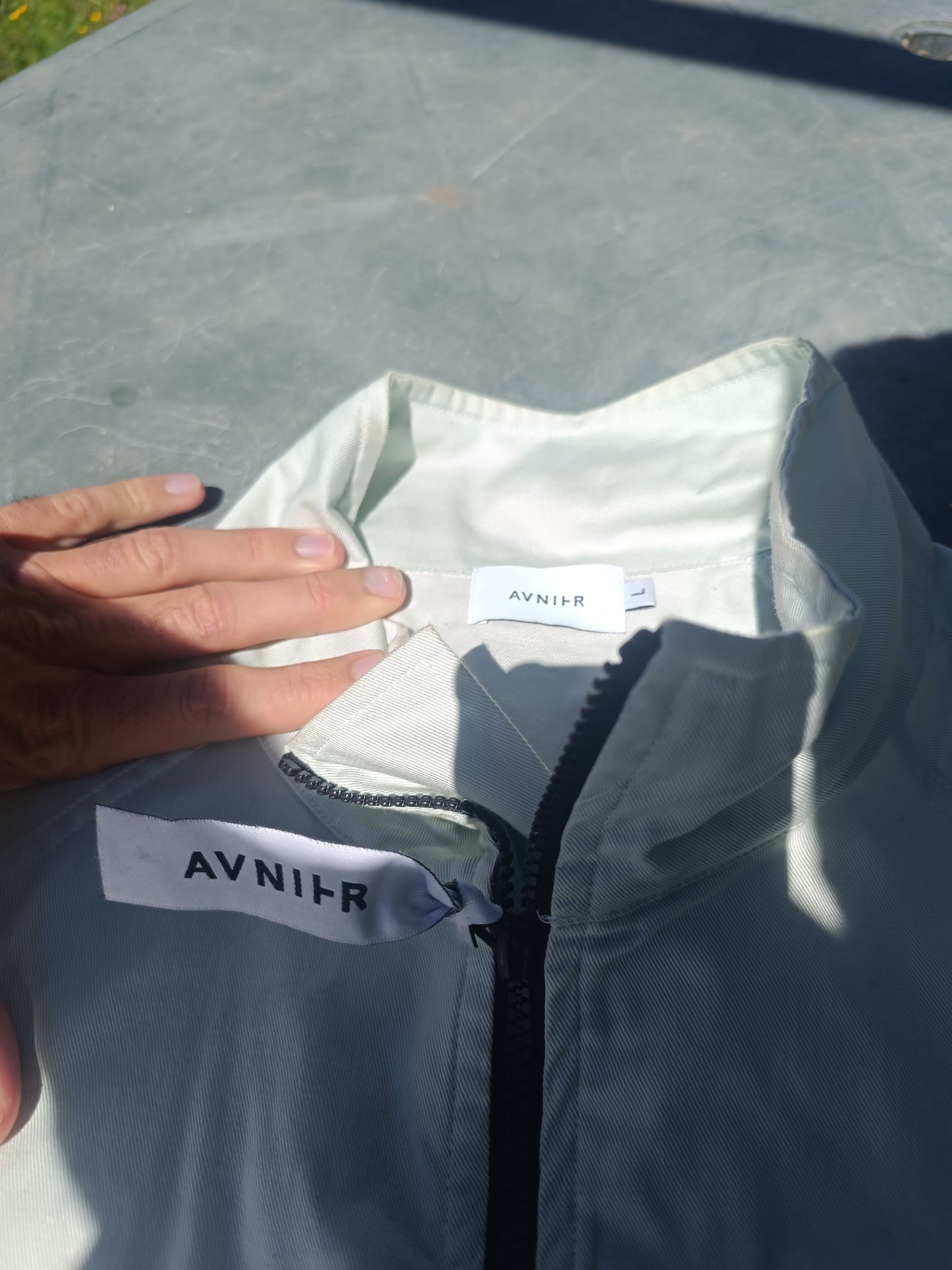 LIVE  Veste vert pastel en coton OLD WEBSITE