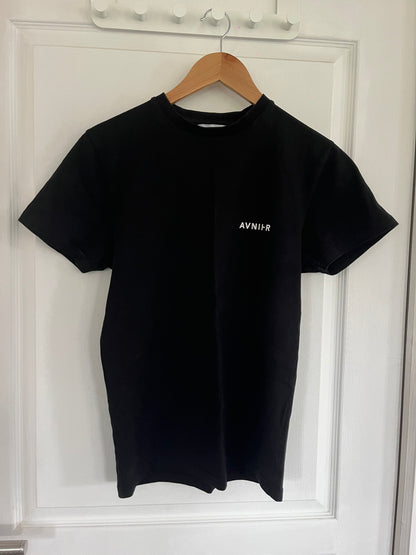 SOURCE VERTICAL  T-shirt noir en coton bio OLD WEBSITE