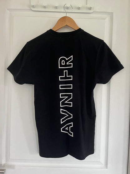 SOURCE VERTICAL  T-shirt noir en coton bio OLD WEBSITE