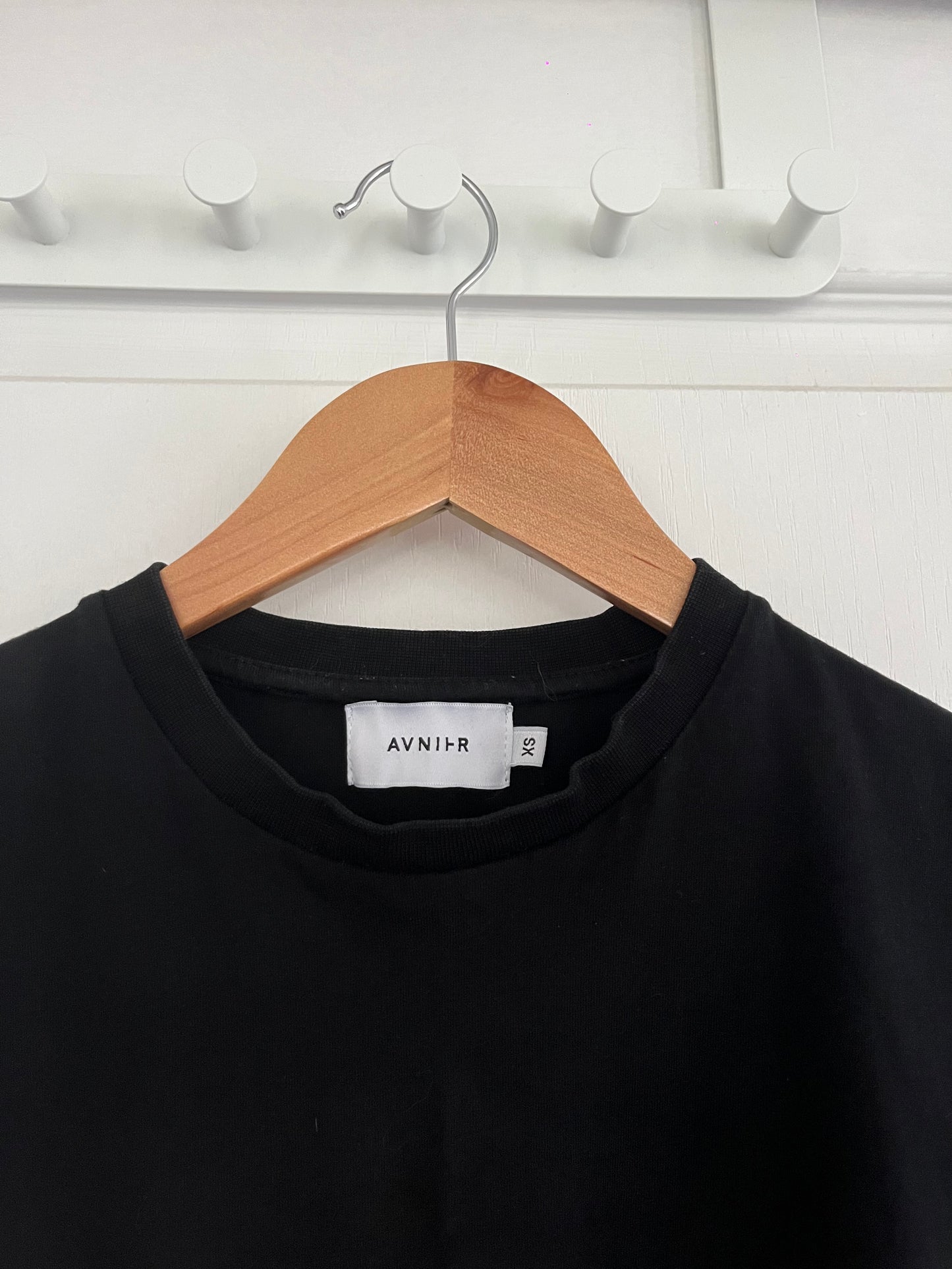 SOURCE VERTICAL  T-shirt noir en coton bio OLD WEBSITE