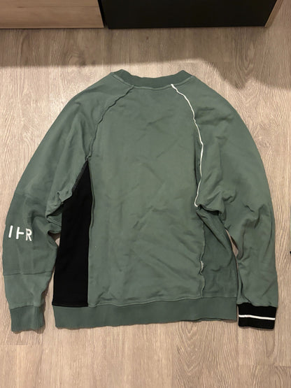 Unstructured Kaki Crewneck