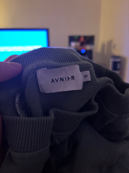 Unstructured Kaki Crewneck