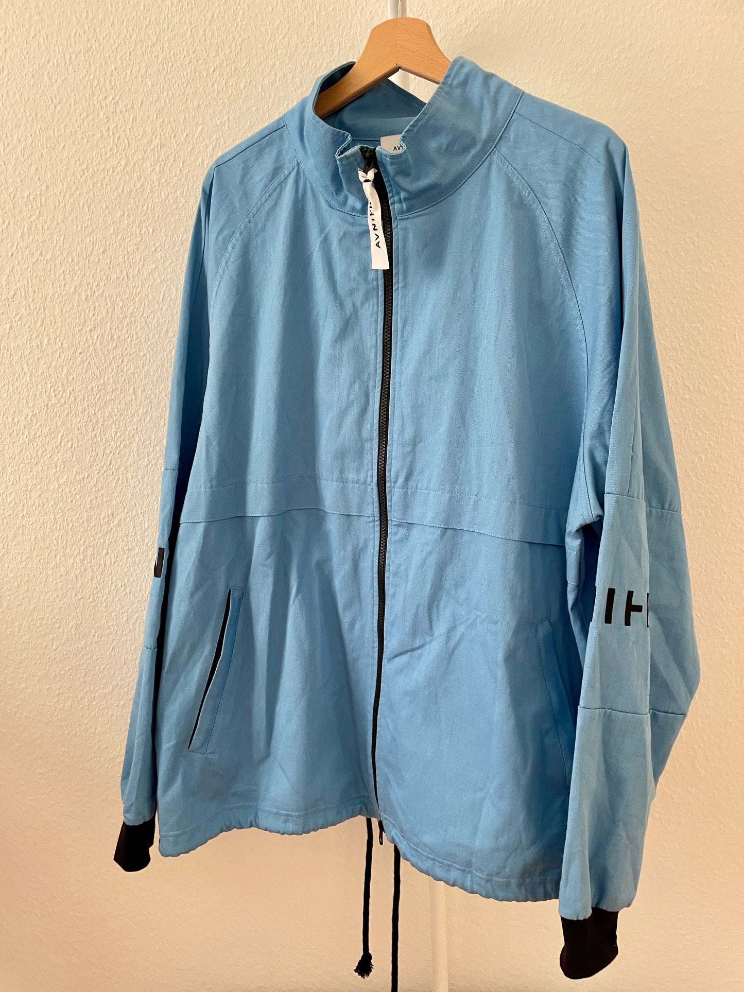 LIVE - Veste bleu cyan en coton bio