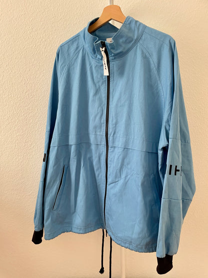 LIVE - Veste bleu cyan en coton bio