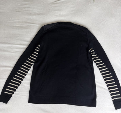 Avnier x Saint James  Pull AUBBEC Navy 100% laine