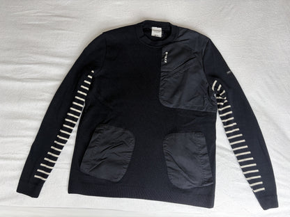 Avnier x Saint James  Pull AUBBEC Navy 100% laine