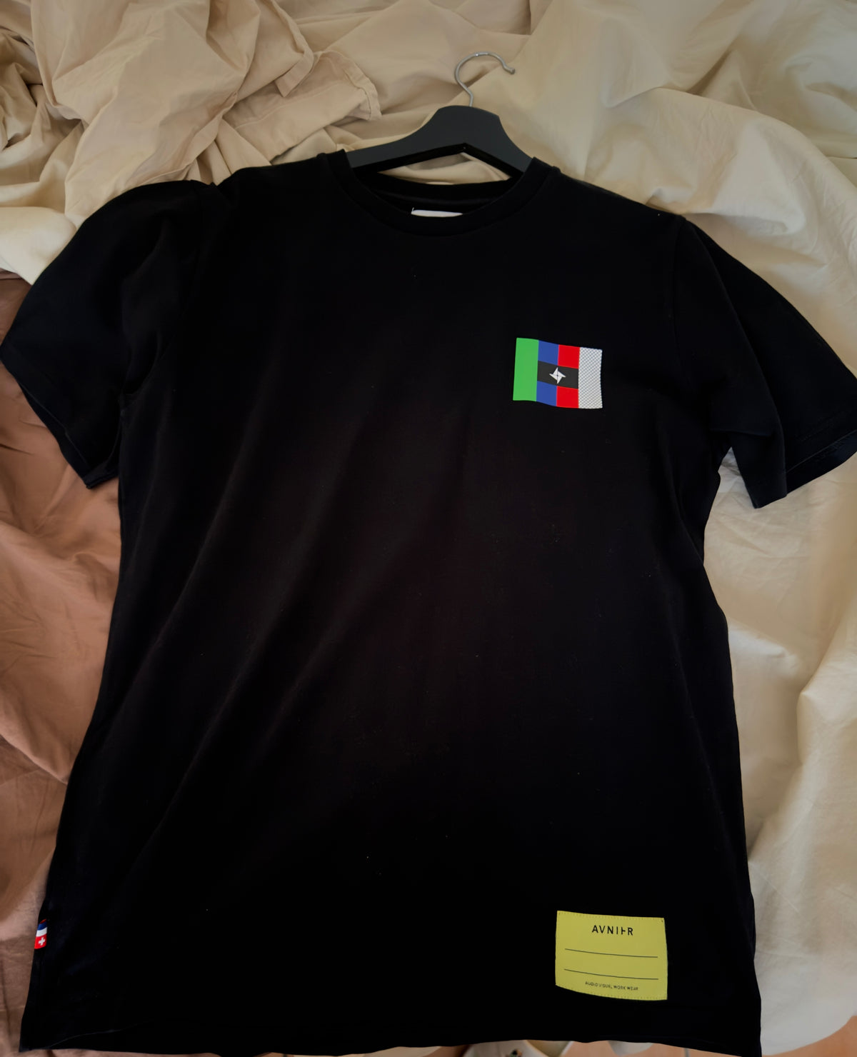 AVNIER x CIVILISATION CREW - T-shirt noir en coton bio OLD WEBSITE