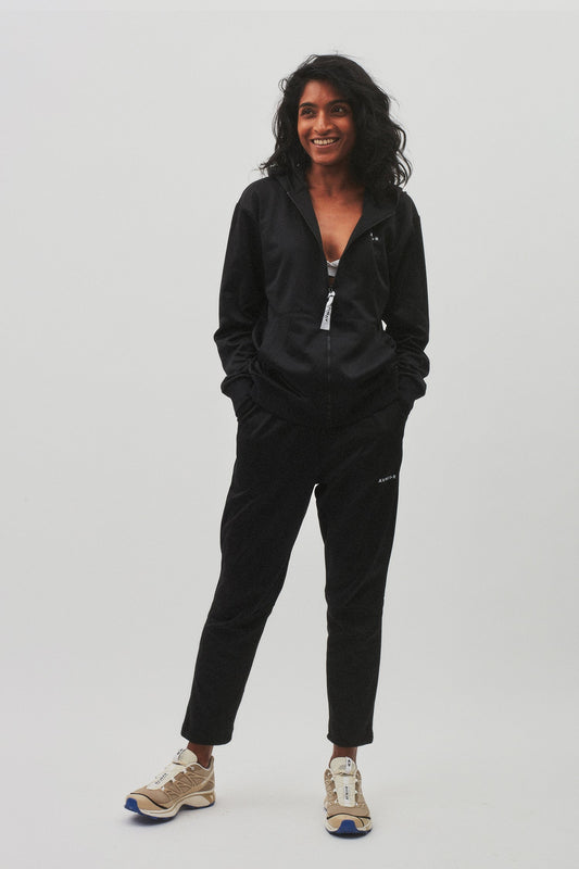 Hoodie Zipper Studio Black