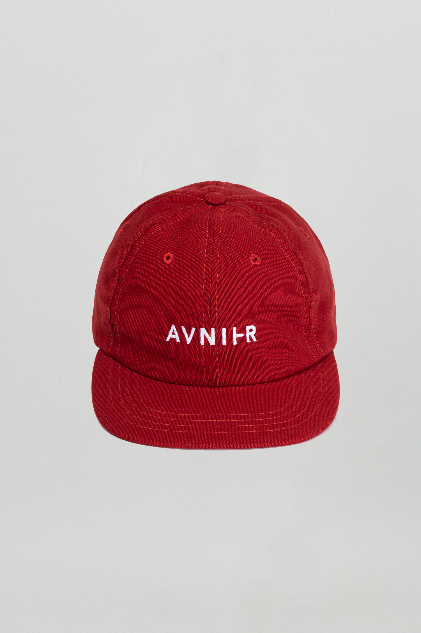 AVNIER Horizontal Organic 6 Panel Cap Poisonous Red ALPHA FW20