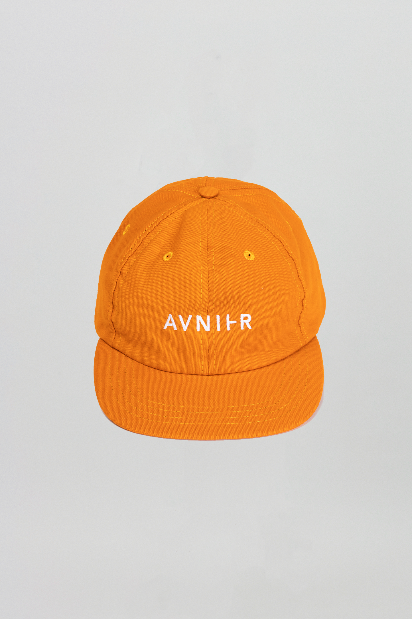 AVNIER Horizontal Organic 6 Panel Cap Toxic orange ALPHA FW20