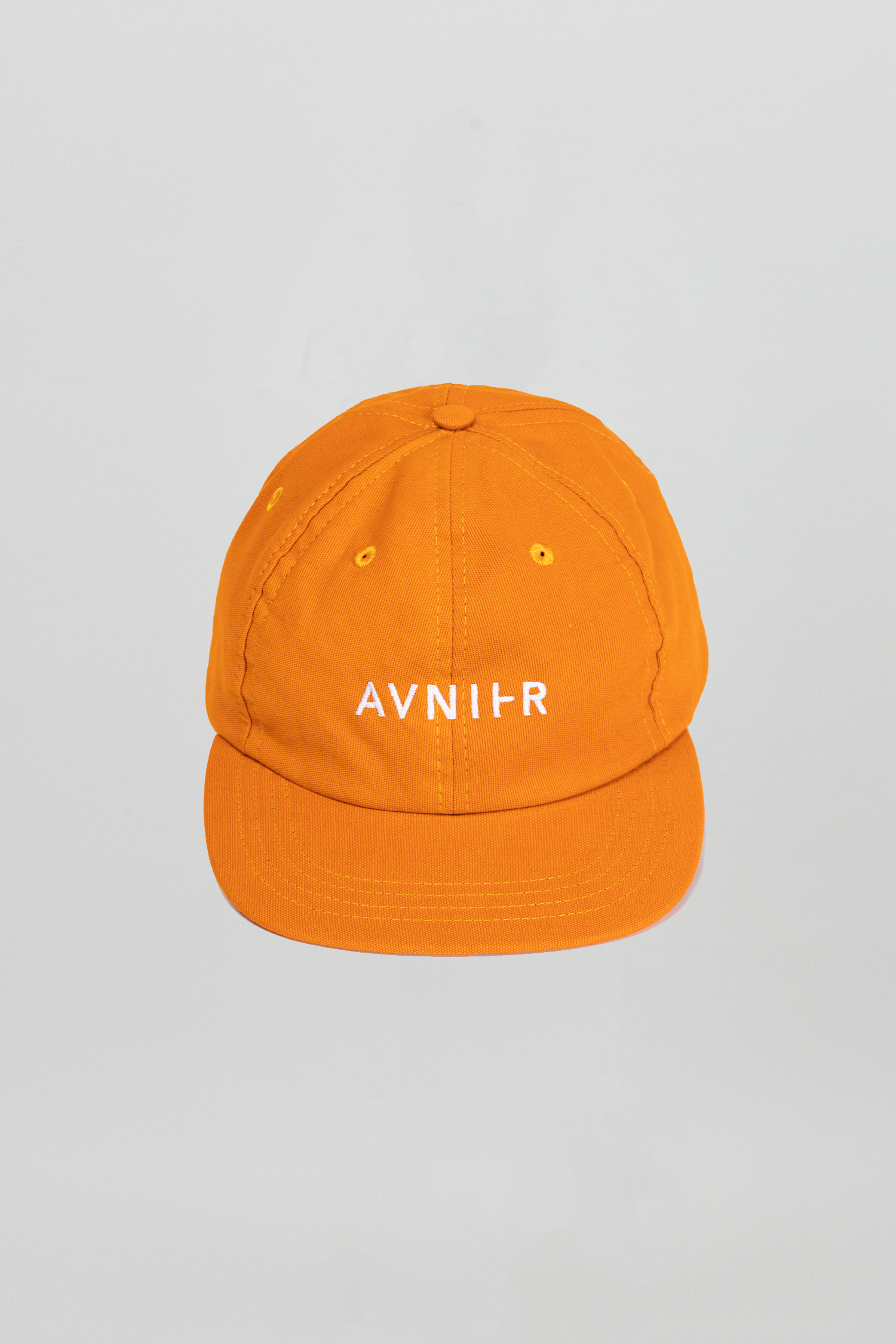 AVNIER Horizontal Organic 6 Panel Cap Toxic orange ALPHA FW20