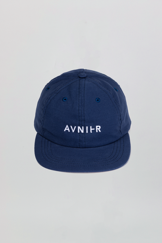 AVNIER Horizontal Organic 6 Panel Cap Dark blue sea ALPHA FW20