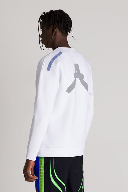 AVNIER x ARENA - Crewneck SpacerShell blanc