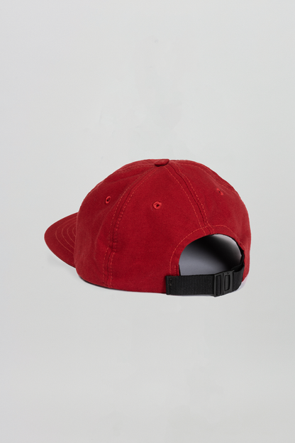 AVNIER Horizontal Organic 6 Panel Cap Poisonous Red ALPHA FW20