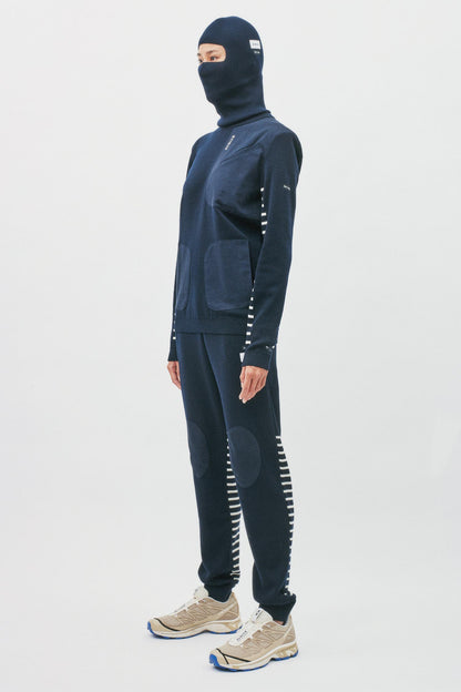Avnier x Saint James  Pull AUBBEC Navy 100% laine