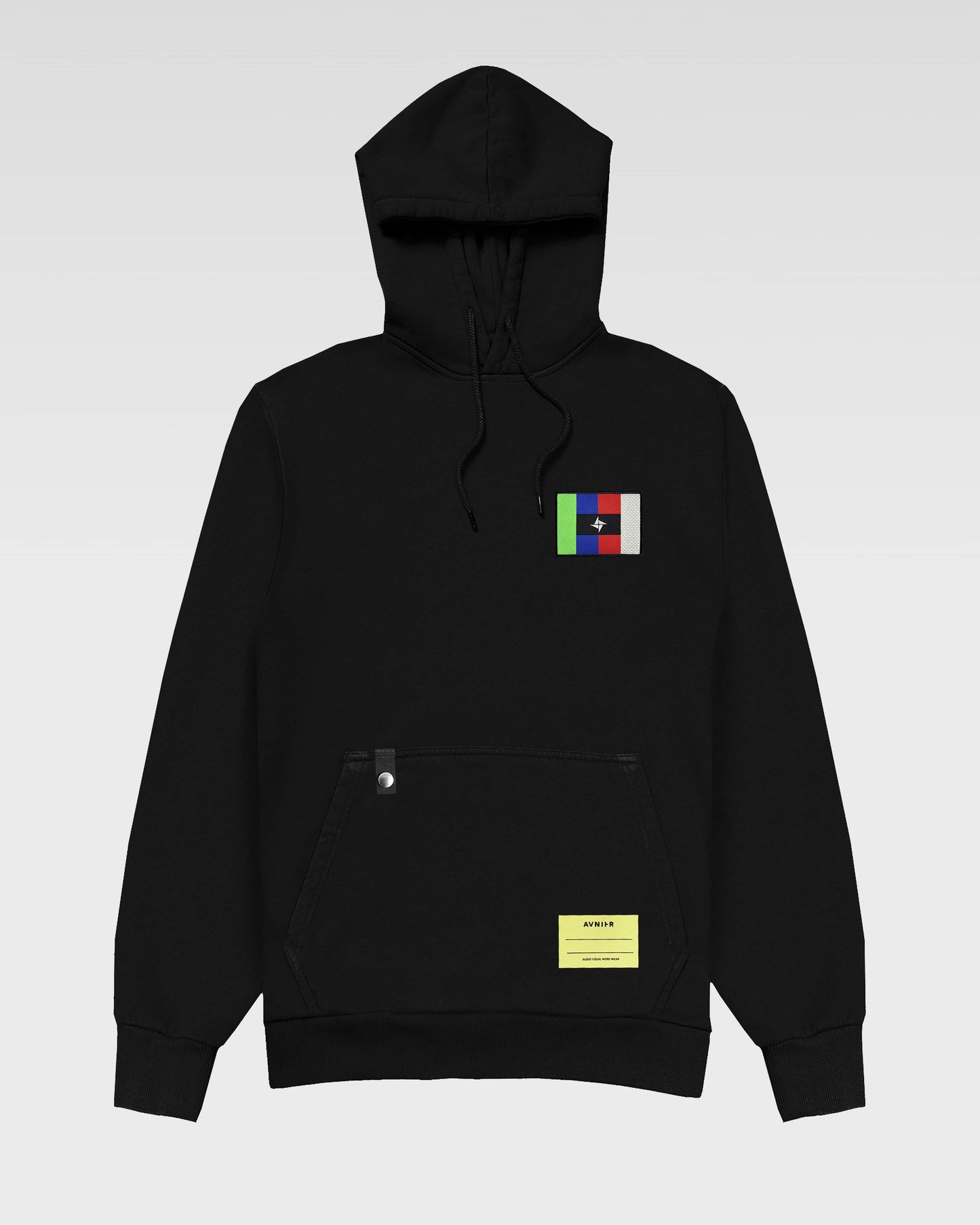 avnier-x-civilisation-crew-hoodie-noir-en-coton-bio-avnier-orelsan-2-packshot-face - noir